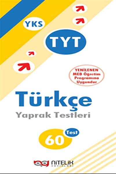 Nitelik Yayınları Yks Tyt Türkçe Yaprak Testyaprak Testleri