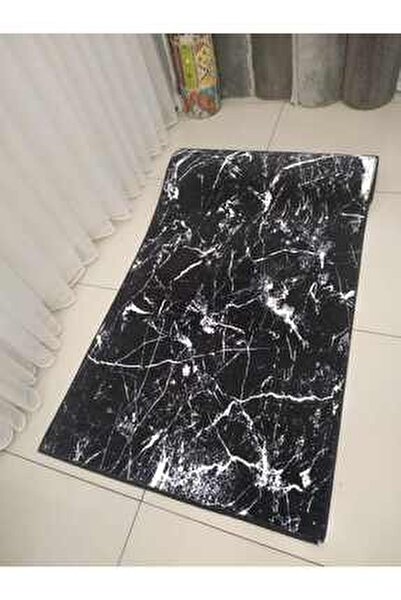 narstore home amor siyah mermer desen kaymaz taban yikanabilir kesme yolluk hali fiyati yorumlari trendyol
