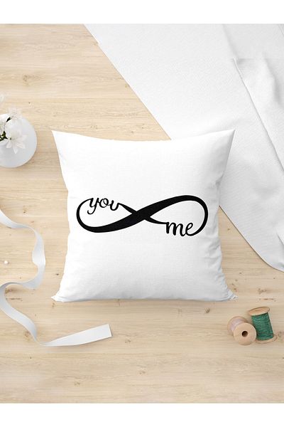 Panorama Ajans Infinity Marked You And Me Σχέδιο δώρου για τον εραστή και τον φίλο Μαξιλαροθήκη