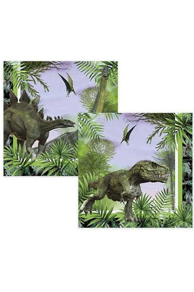 parti sürprizi Χαρτοπετσέτα με θέμα Wild Jurassic 16 τεμαχίων
