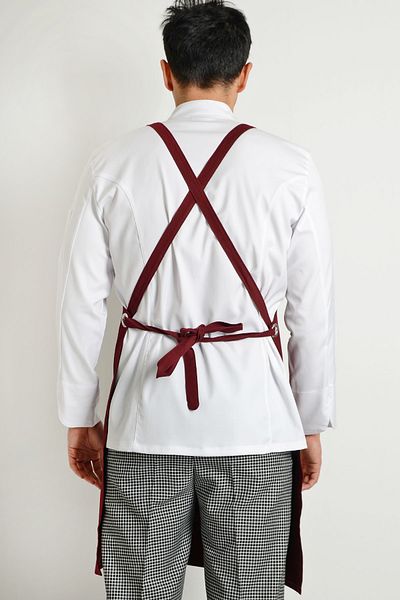 ModaCanel Moda Canel Bucătărie Gât Halter Claret Roșu șorț Chef