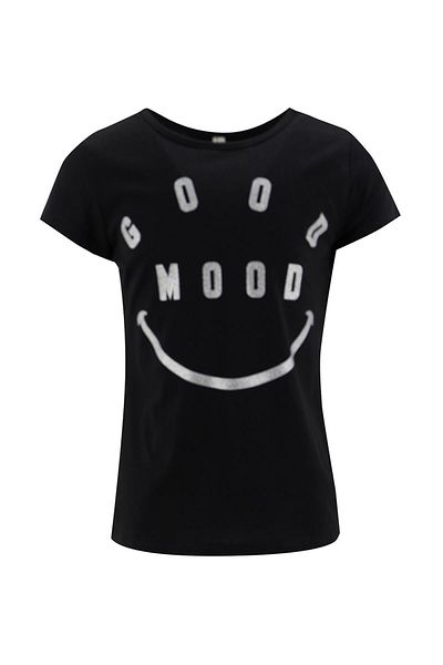 DeFacto Girl's Slogan Printed Short Sleeve T-Shirt