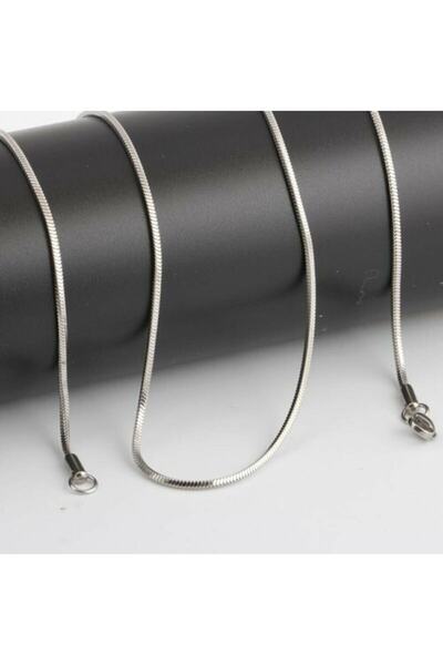 TREND COLLECTİON İnce İtalyan Yılan Model Çelik Kolye Snake