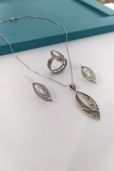 Mutlu Gümüş Telkari Kadın Gümüş Takım