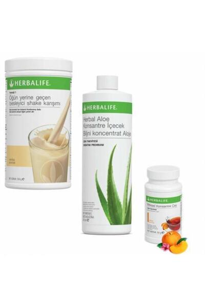 Herbalife Vanilya Shake 50 gr Şeftali Çay Aloevera