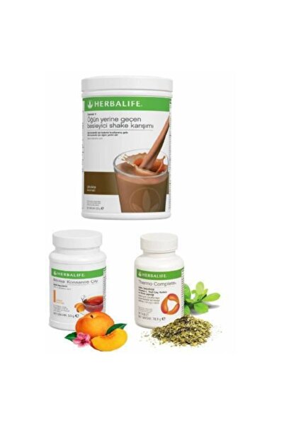 Herbalife Çikolata Shake 50gr Şeftali Çay Thermo Complate