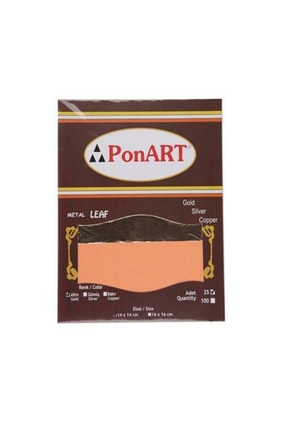 Ponart Foil Gold 25 Leaves 14x14 Cm