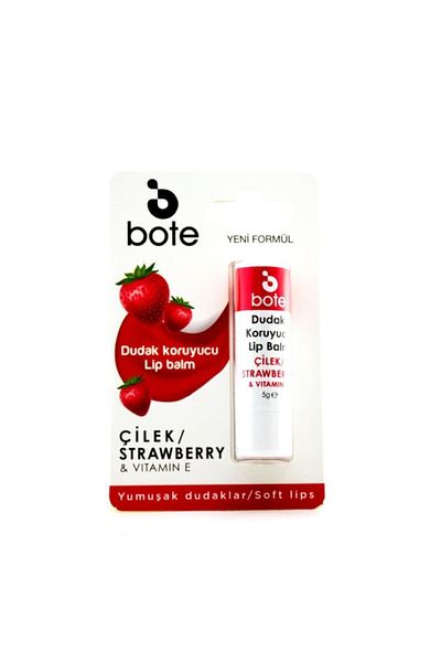 Bote Strawberry Flavored Lip Protective Lip Balm 5 gr