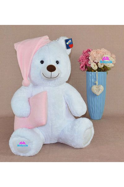 hediyecik 90 cm Legendary Pink Padded Sleeping Companion Plush Teddy Bear