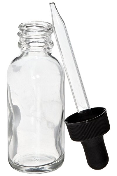 Genel Markalar Cam Damlalıklı Şişe Şeffaf 30ml