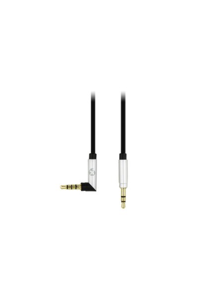 Ktools Black Aux Cable with Sound Microphone