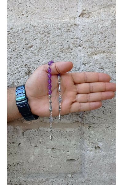 RD EKOAVM Acrylic Zaza Prayer Beads - 7*10 Mm, Made Light Purple
