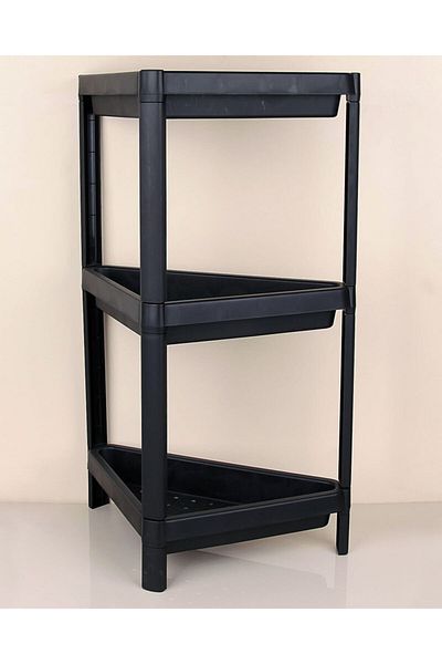 5DM Triangle 3-Tier Shelf Unit - Kitchen - Bathroom Storage Shelf