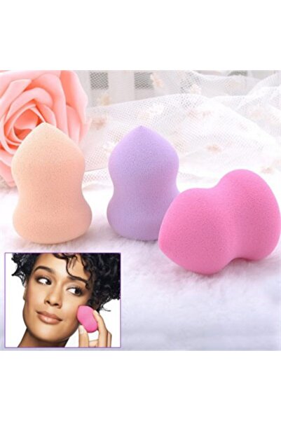 Çokuygunuz Esnek Yumurta Figürlü Fondetön Makyaj Süngeri Bakım Kiti