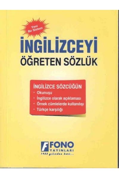 Fono Yayınları English Teaching Dictionary 620 Pages 35 Thousand Words