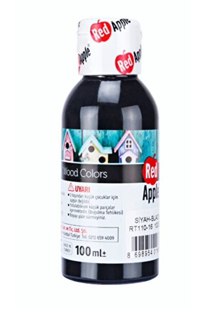 Red Apple Rt110-12 Ahşap Boya 100 ml Siyah