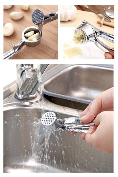 Penguen Çelik Sarımsak Ezici