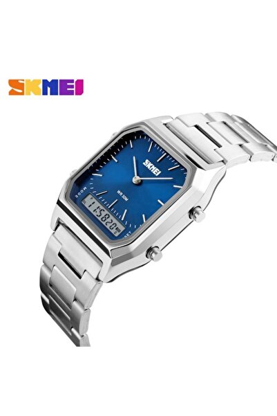 Skmei Skmeı 1220 Mavi Tasarım Analog-dijital Kol Saati