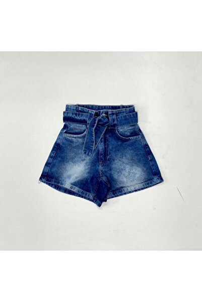 Marions Kız Çocuk Kuşaklı Kot Şort