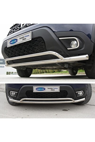 Omsa Dacia Duster Vegas Ön Koruma Q60/42 Krom 2018 Ve Üzeri