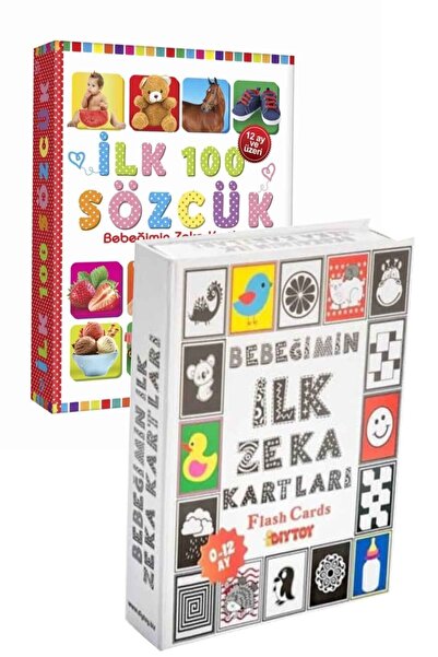 Diytoy Flash Cards Ilk 100 Sözcük Bebeğimin Ilk Zeka Kartları 2'li Set