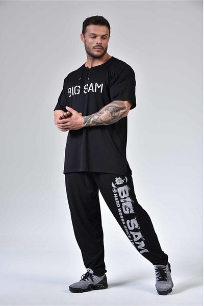 Big Sam Sports T-shirt Oversize Gym Training Top 3310