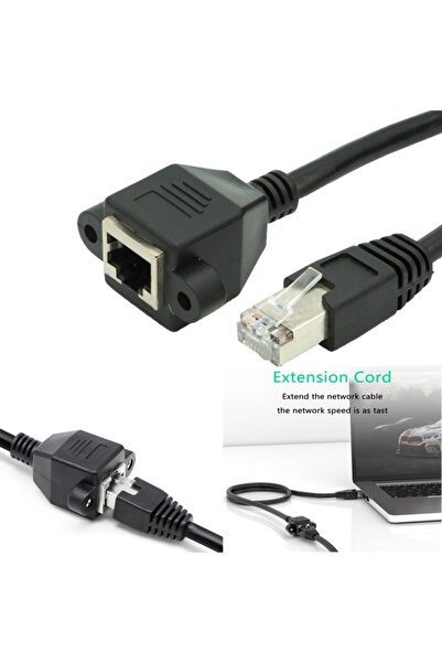 Maviaybilisim Panel Montajlı Rj45 Ethernet Uzatma Kablosu 1.5 Metre
