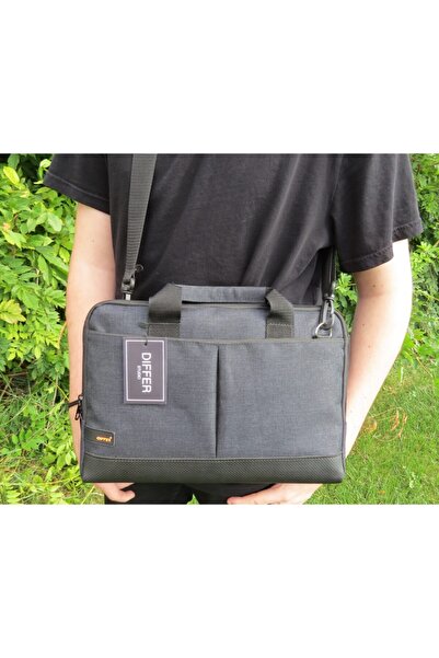 Differ Studio حقيبة كمبيوتر محمول/ماك بوك/نوت بوك/كمبيوتر محمول باللون الأسود مقاس 13.3 بوصة و14 بوصة