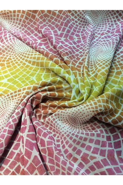 Nadirzade Kumaşçılık Özel Tasarım Ipek Şifon Elbiselik Kumaş (150 Cm Eninde)