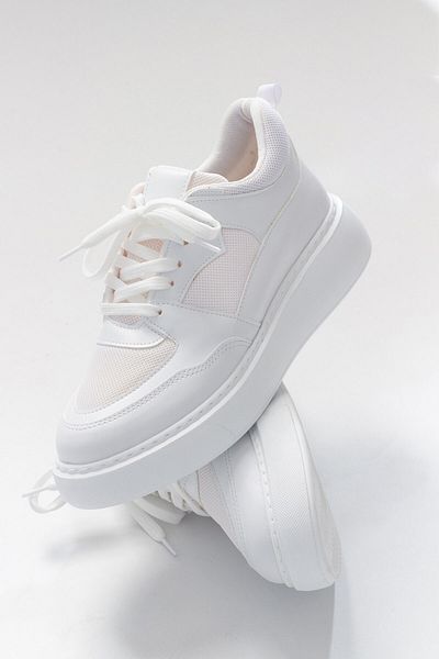 LuviShoes Dámská sportovní obuv PURE White Skin Mesh