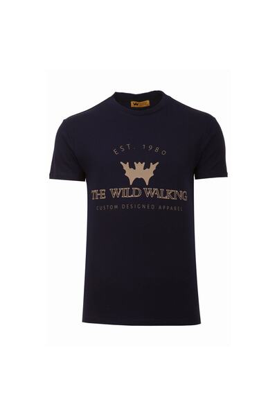 THEWILDWALKING تي شيرت رجالي برقبة دائرية