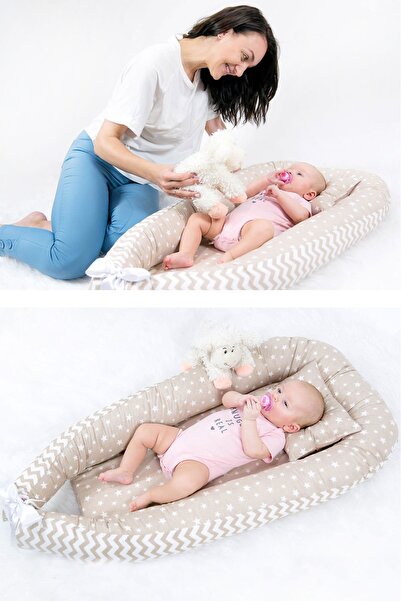 Babynest Cream Star and Cream Zigzag
