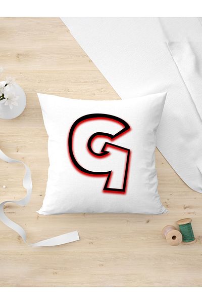 Panorama Ajans Μαξιλαροθήκη με σκιά νέον Letter G Gift Special Design για έναν φίλο