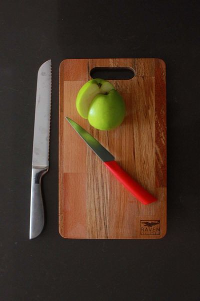 Raven Home Studio Solid Wood Cutting - Presentation Board Cutting Board Natural