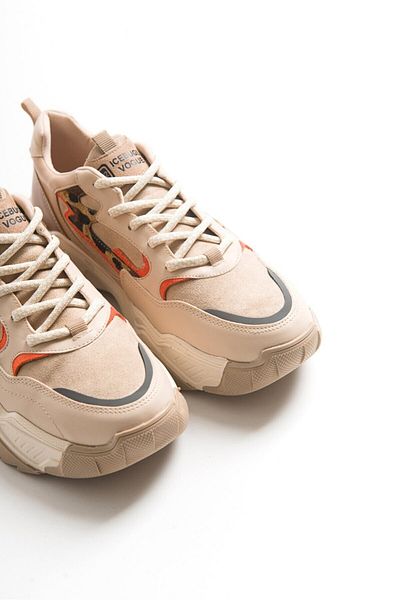 LuviShoes 65100 Pantofi sport de damă cu model bej