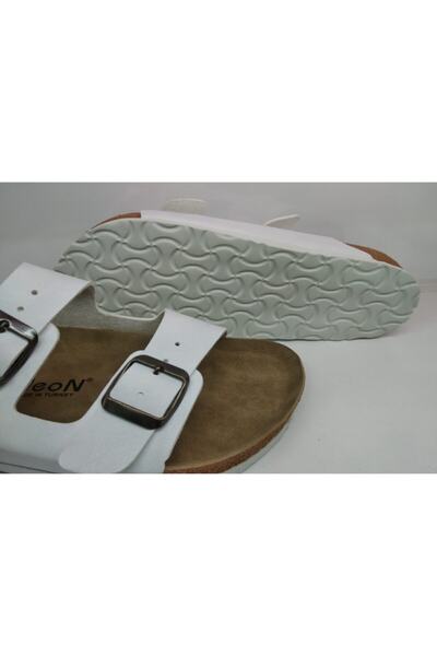 Neon Unisex White Anatomical Orthopedic Daily Slippers 7001