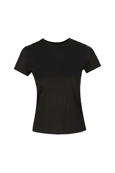 lumberjack CT131 BASIC MODAL C NECK μαύρο γυναικείο μπλουζάκι 100581843