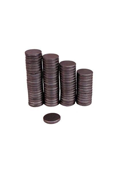 Genel Markalar Yuvarlak Mıknatıs 50 Adet 15mm X 3mm Kuko