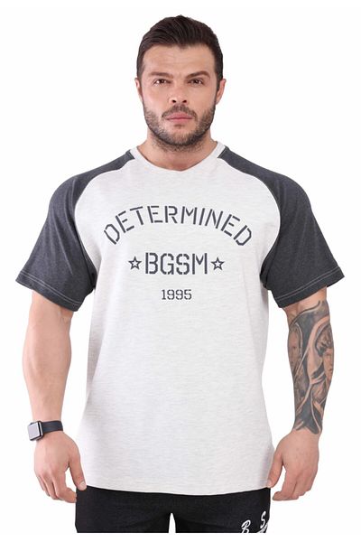 Big Sam Men's Anthracite Oversize Raglan T-shirt 3308