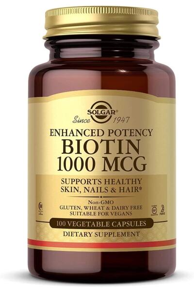 Solgar Biotin 1000 Mcg 100 Bitkisel Kapsül