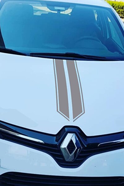 Dijitonline Clio Kaput Şerit Sticker - Oto Sticker - Araba Sticker - 60cm