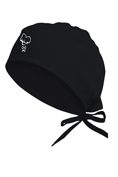 Tasarım Trend Kalp Chef Tasarımlı Bone | Restaurant Bonesi | Aşçı Bonesi Siyah