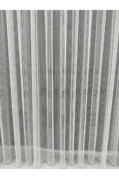 evihtiyaclarim by IOC Tulle Curtain New Season Does Not Like Iron Draped Simple And Elegant 1 X 3 Closely Pleated