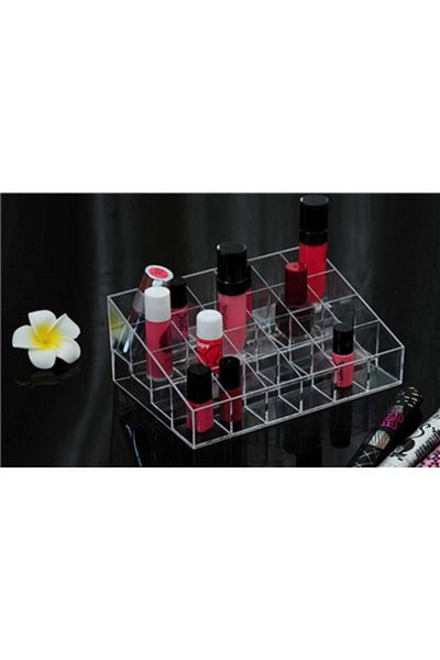 SARFEX Transparent 24 Compartment Makeup Organizer