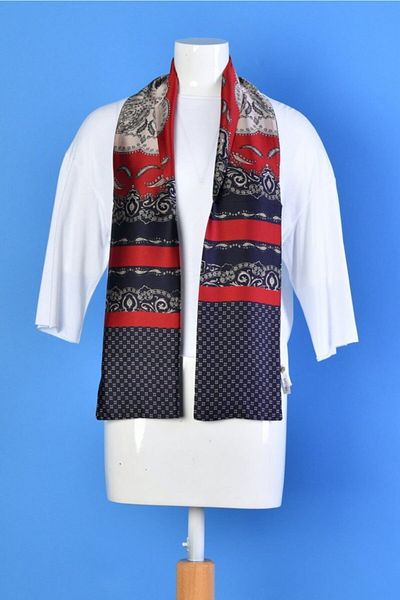 Moda1001 Satin Look Scarf Patterned