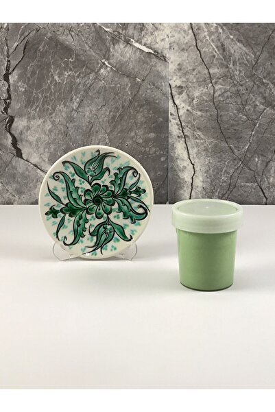 ÇiniSeramikBoyaları Iznik Yeşil Hazır Çini Seramik Boyası 100 Cc