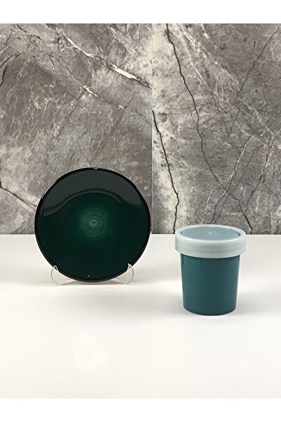 ÇiniSeramikBoyaları Petrol Yeşil Hazır Çini Seramik Boyası 100 Cc