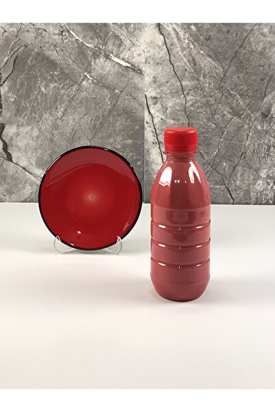 ÇiniSeramikBoyaları Bayrak Kırmızı Hazır Çini Seramik Boyası 250 Cc