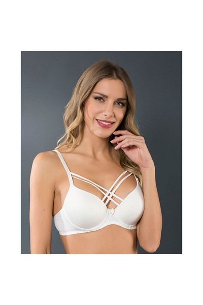 Liza Sutien cu model de furtun încrucișat cu căptușeală