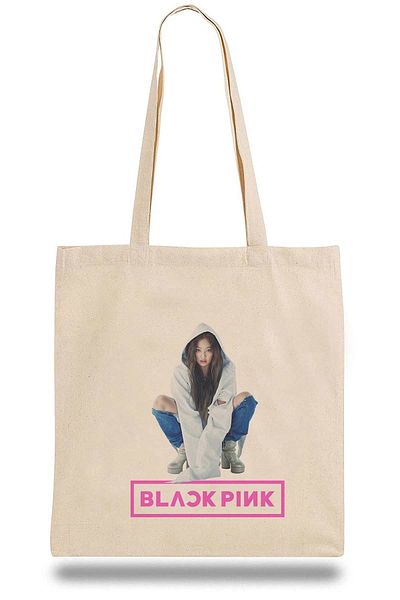 QIVI Υφασμάτινη τσάντα Jennie Kim Blackpink K-pop